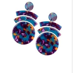 Multi Color Acrylic Earrings